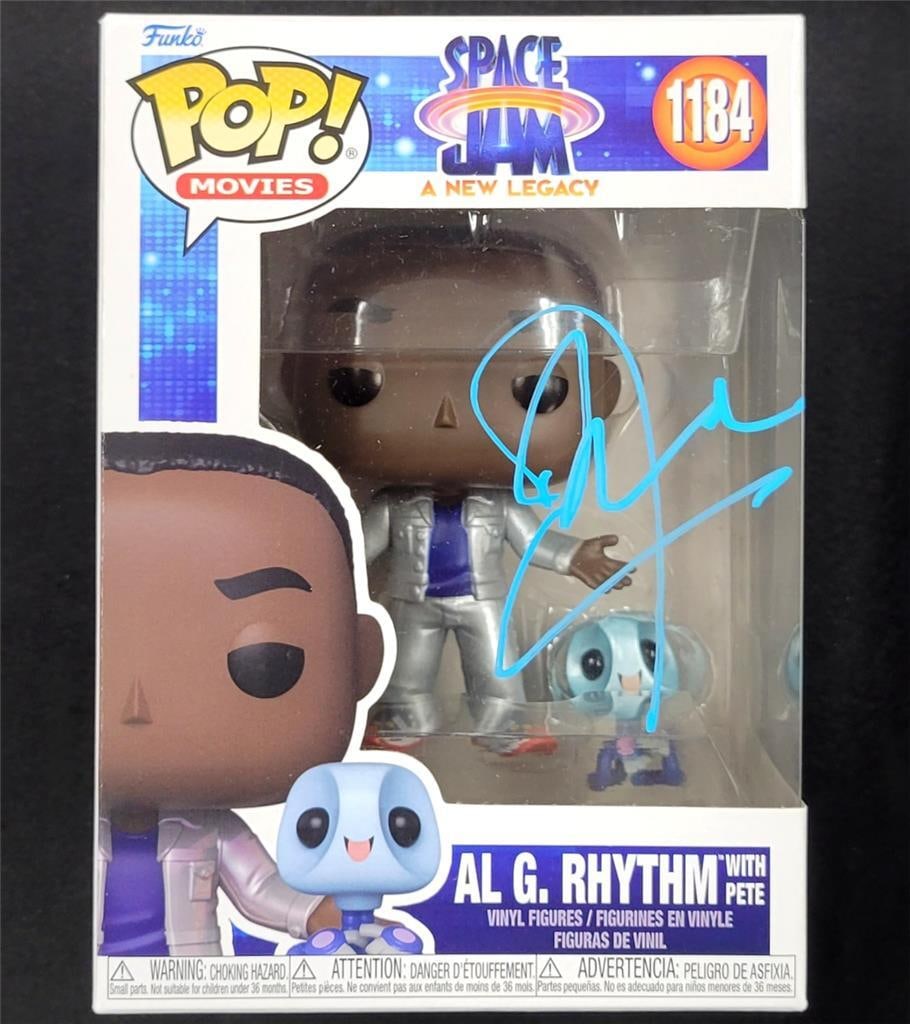 Don Cheadle Signed Al G. Rhythm Funko Pop Space Jam Beckett Authenticated: Don Cheadle Signed Al G. Rhythm Funko Pop Space Jam Beckett Authenticated This unique Funko Pop! figure features Al G. Rhythm from the movie Space Jam: A New Legacy, personally signed by actor Don Che