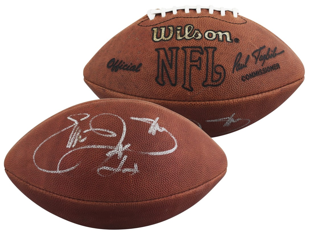 Emmitt Smith autographed Wilson NFL football Beckett BAS BS17529 (1 of 4)