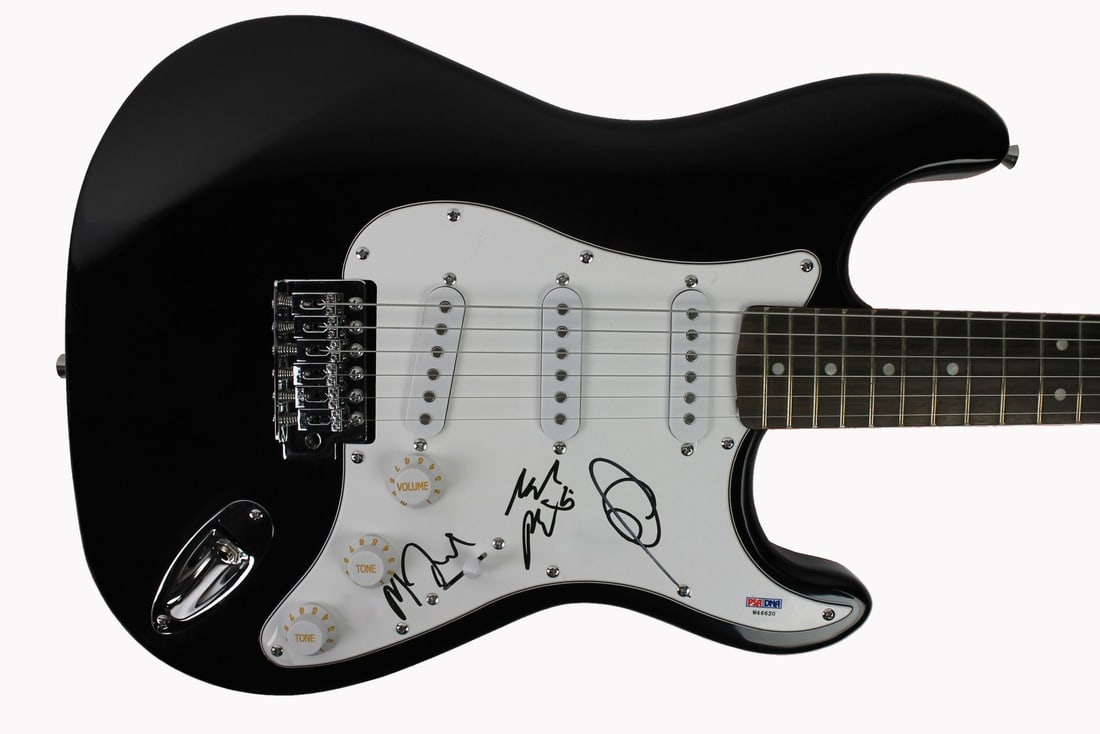 PSA DNA Certified Foster The People Signed Electric Guitar Mark Foster Cubbie Fink (1 of 3)