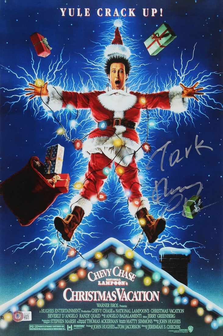 Chevy Chase Autographed 12x18 Photo Clark Inscription Beckett BAS Christmas Vacation: Chevy Chase Autographed 12x18 Photo Clark Inscription Beckett BAS Christmas Vacation This 12x18 photograph features the inscription "Clark" and has been personally signed by Chevy Chase from National 