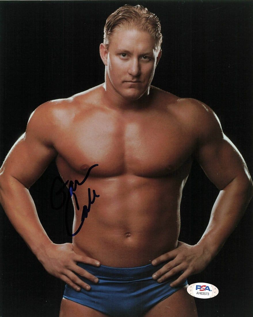 Garrisson Cade WWE Autographed 8x10 Photo PSA/DNA Certified: Garrisson Cade WWE Autographed 8x10 Photo PSA/DNA Certified This is an original 8x10 photograph signed by Garrisson Cade, a notable figure in WWE wrestling. The autograph has been authenticated by PSA