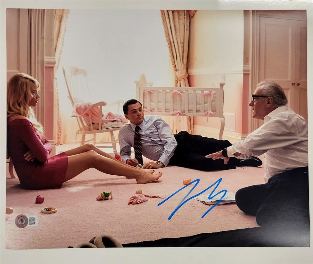 Leonardo DiCaprio Autographed 11x14 Photo The Wolf of Wall Street Beckett: Leonardo DiCaprio Autographed 11x14 Photo The Wolf of Wall Street Beckett This stunning 11x14 photograph from the acclaimed film 'The Wolf of Wall Street' features the signature of the legendary actor