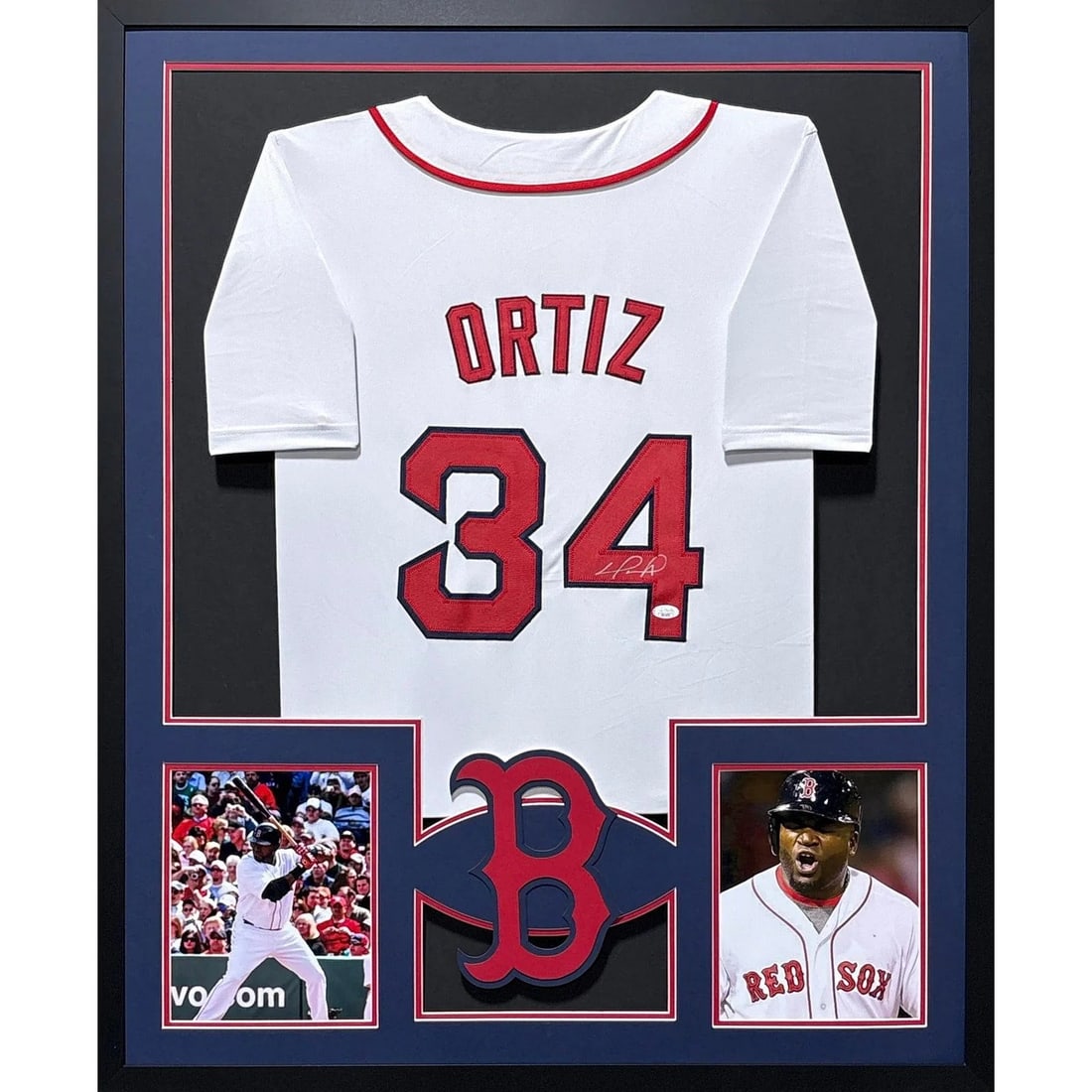 Framed Boston Red Sox David Ortiz autographed jersey JSA (1 of 2)