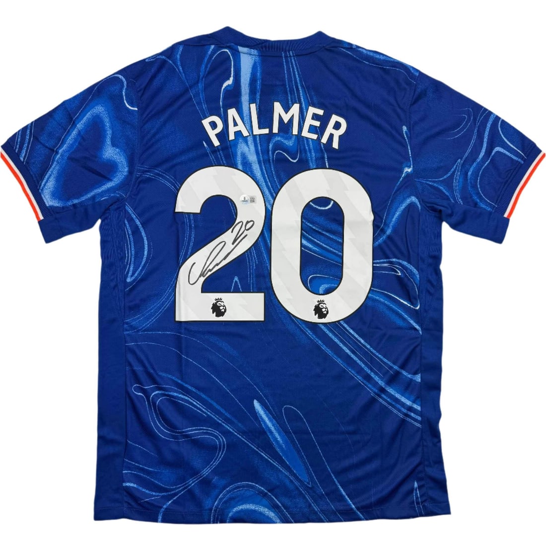 Cole Palmer Signed Custom Chelsea FC Blue Jersey Beckett Authenticated: Cole Palmer Signed Custom Chelsea FC Blue Jersey Beckett Authenticated This is a custom blue soccer jersey autographed by Cole Palmer, featuring his name and number for Chelsea FC. The jersey has no b
