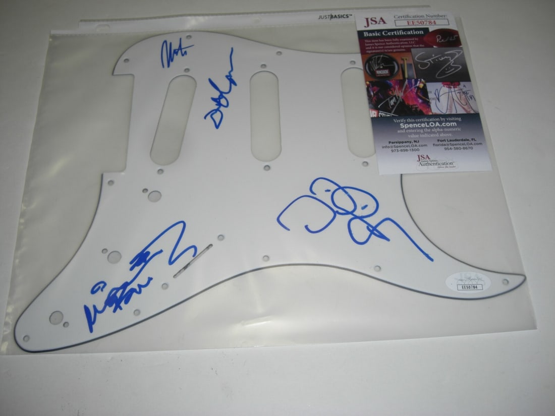 Signed Soul Asylum Guitar Pick Guard With JSA COA David Pirner Plus Three (1 of 1)