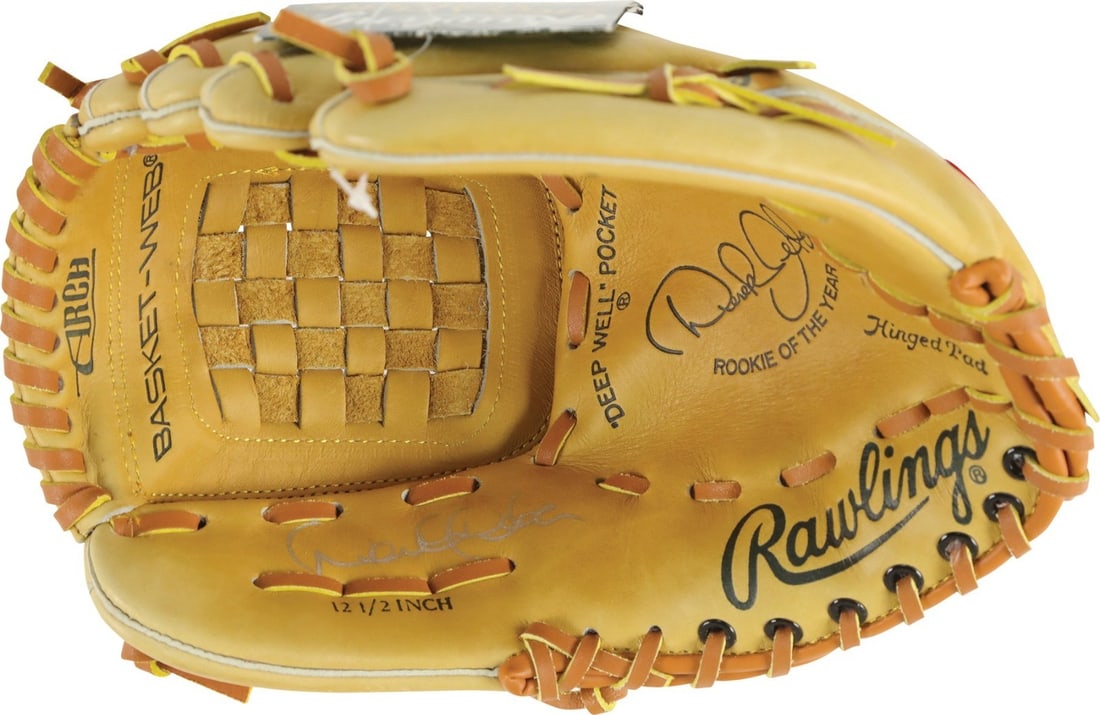 Derek Jeter autographed Rawlings fielding glove JSA (1 of 8)