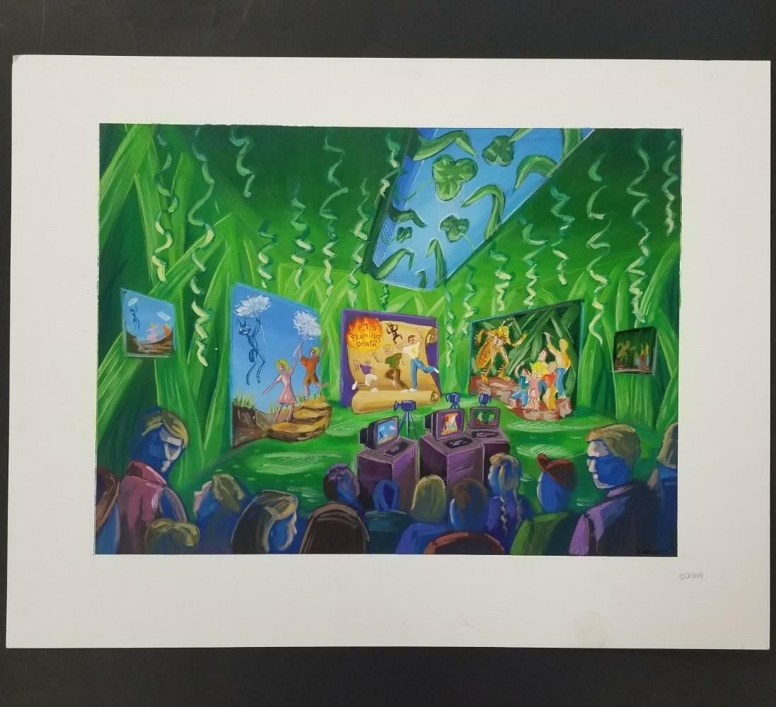 A Bug's Land Concept Artwork Painting by Mark Sargent with Disney COA (1 of 3)