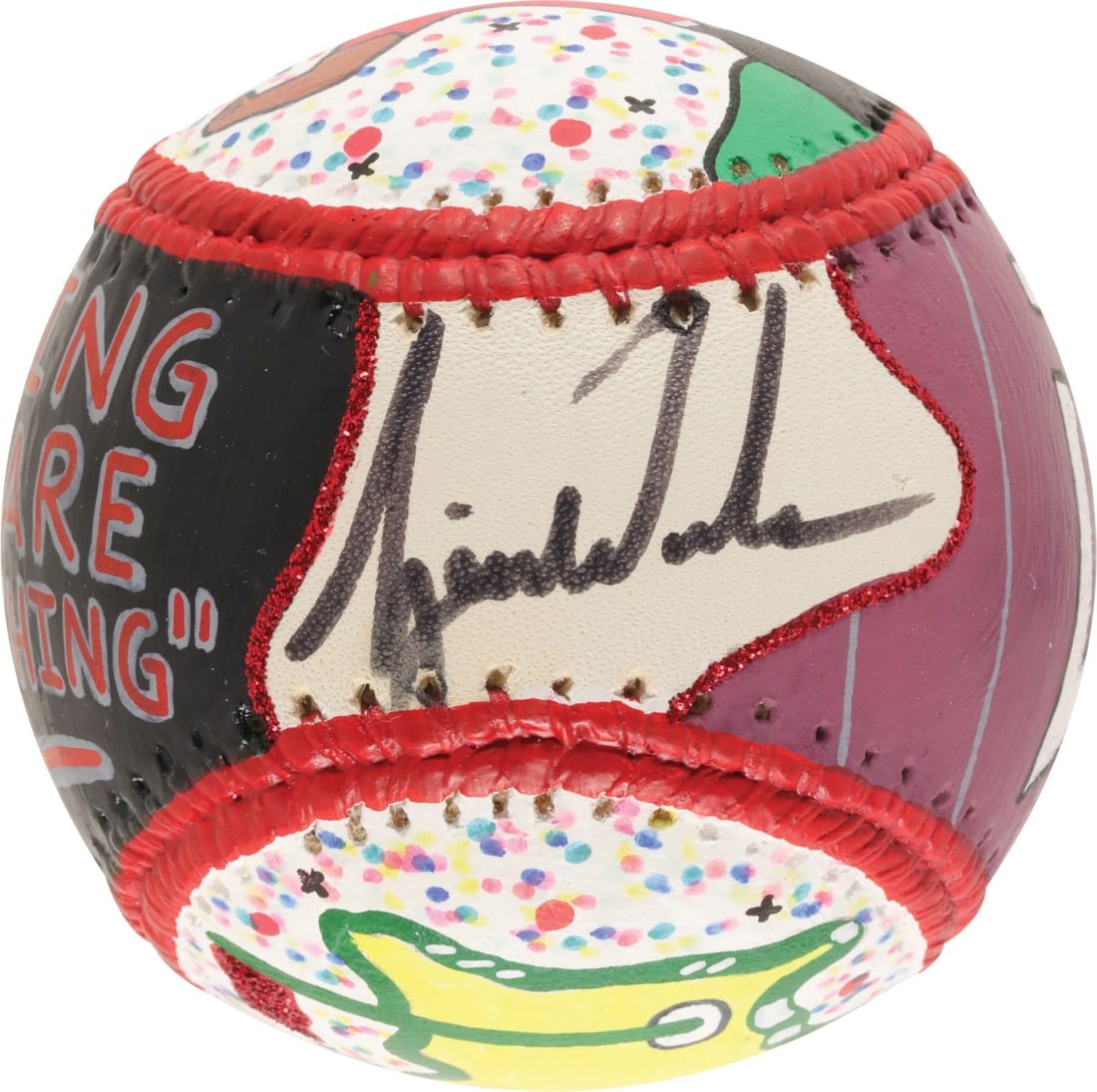 Tiger Woods Signed Hand Painted Commemorative Baseball JSA COA: Tiger Woods Signed Hand Painted Commemorative Baseball JSA COA Celebrate the legendary career of Tiger Woods with this unique hand-painted commemorative baseball. Featuring a vibrant rendition of his 