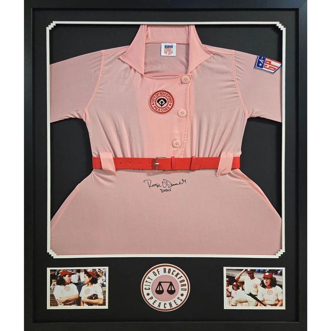 Framed Rosie O'Donnell autographed dress with Schwartz COA (1 of 3)