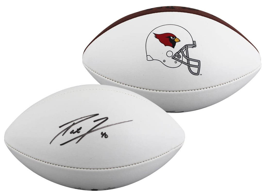 Pat Tillman signed Wilson logo football Arizona Cardinals Beckett LOA (1 of 7)