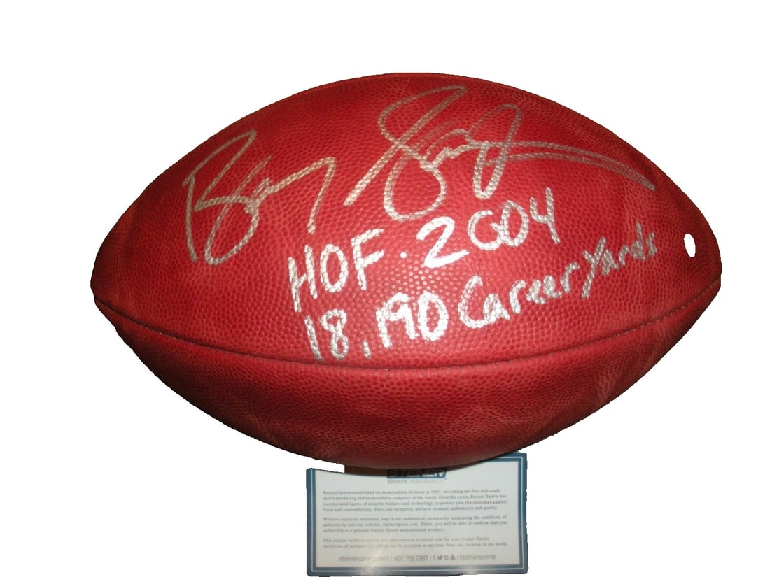 Signed Duke Football with Barry Sanders Autograph and Steiner COA: Signed Duke Football with Barry Sanders Autograph and Steiner COA This is an official licensed Duke football signed by Barry Sanders of the Detroit Lions. The collectible features an authenticated aut