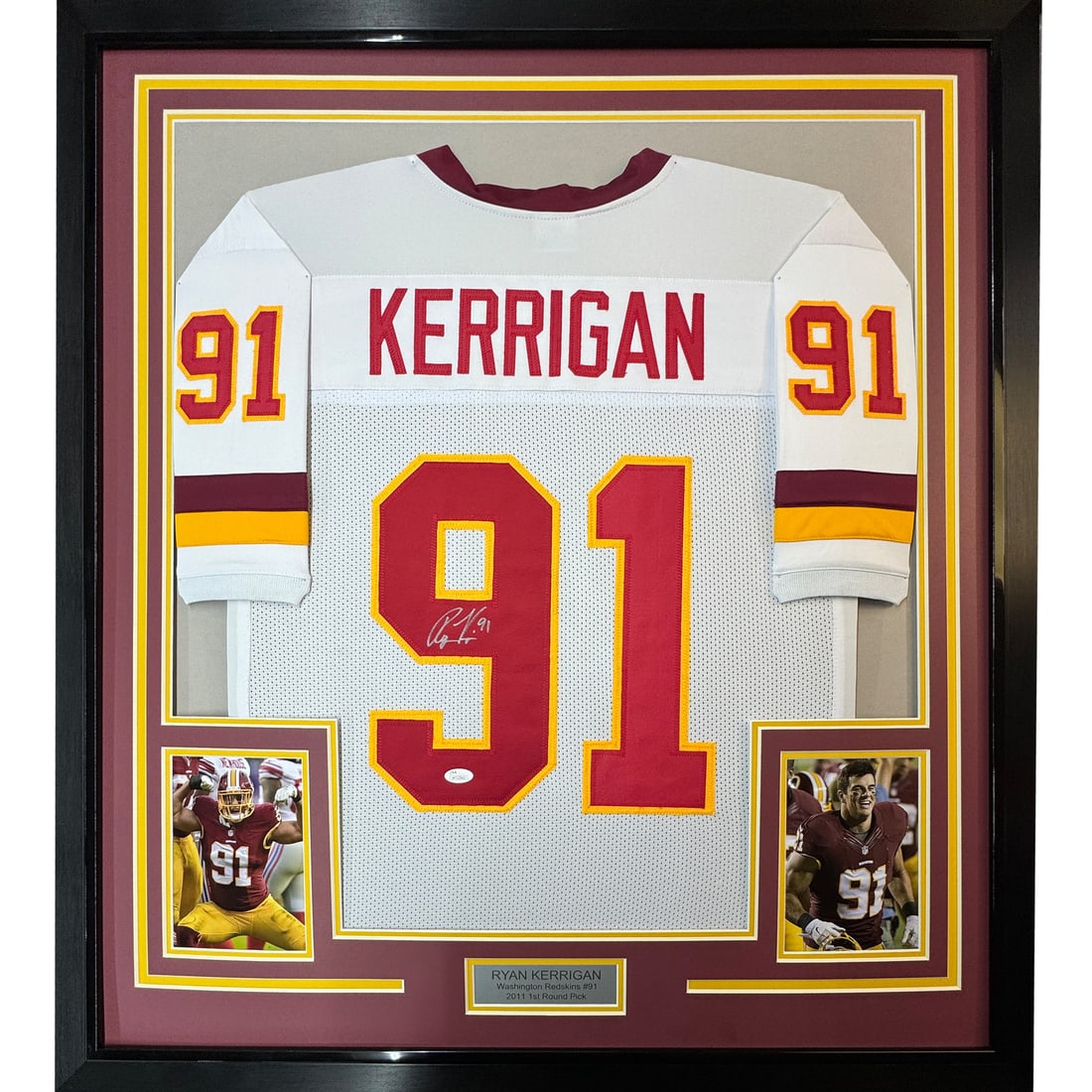 Framed Autographed Ryan Kerrigan Jersey Washington Commanders JSA COA (1 of 2)