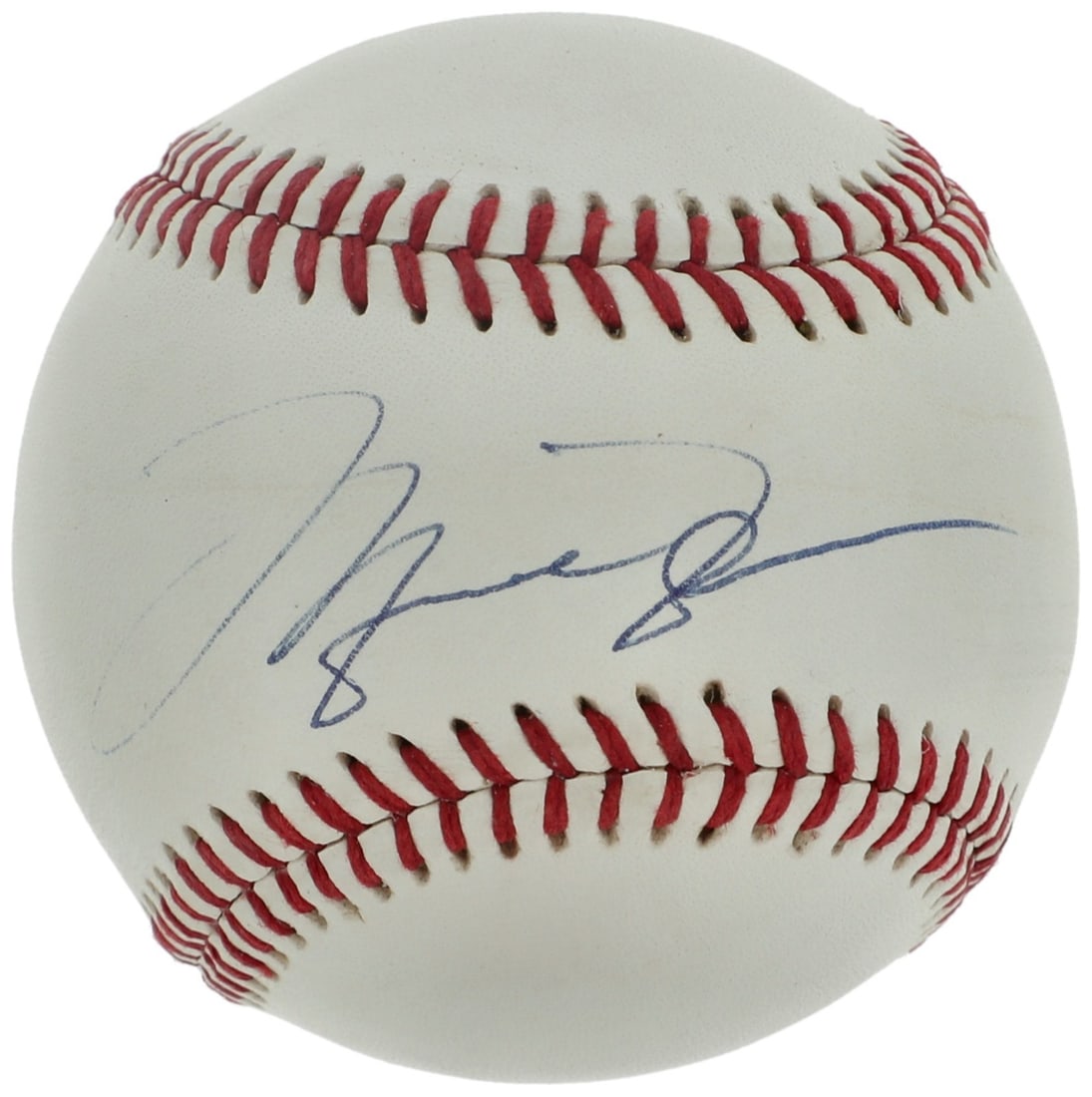 Signed Michael Jordan MLB baseball with UDA hologram and Beckett COA: Signed Michael Jordan MLB baseball with UDA hologram and Beckett COA This Official Major League Baseball features the blue ink signature of NBA legend and Basketball Hall of Famer Michael Jordan. The 