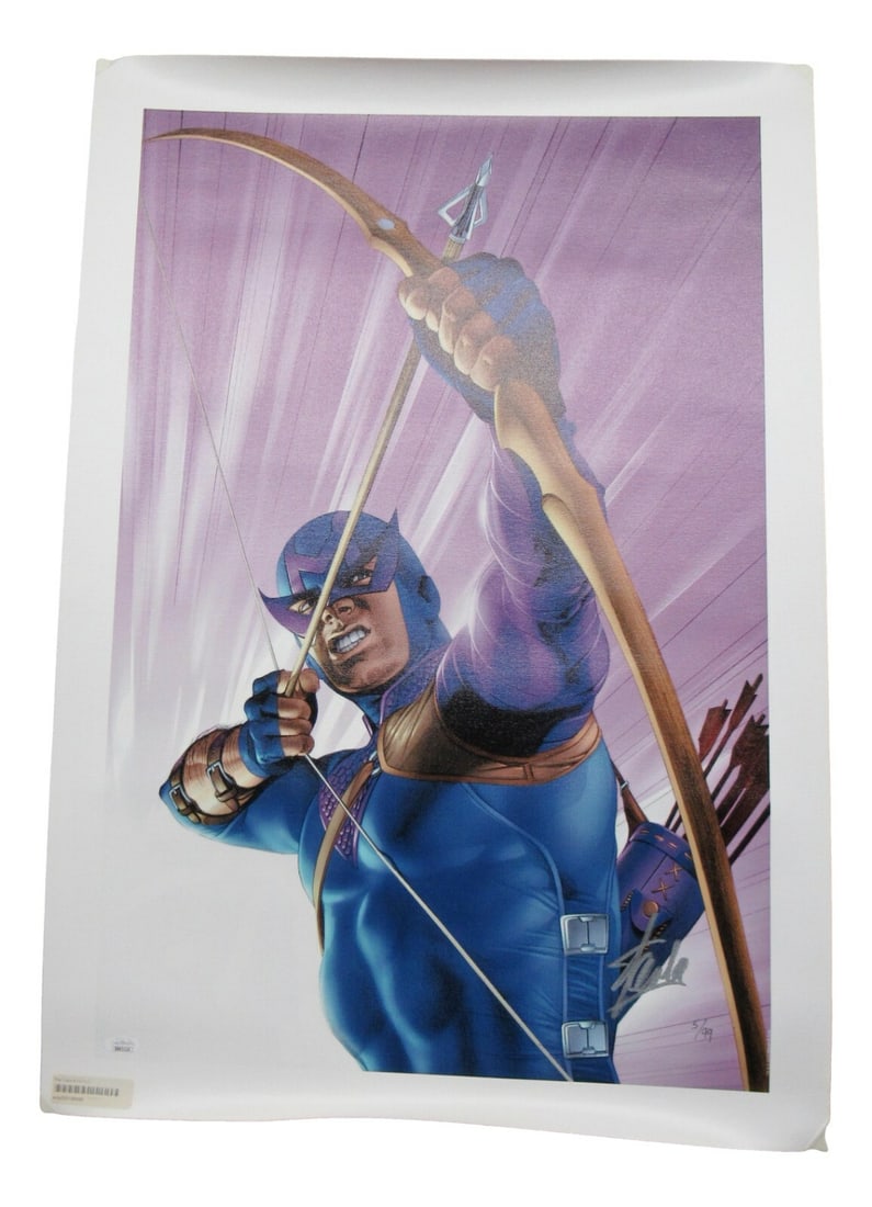 Stan Lee Signed Marvel The Pulse #10 Limited Print 5/99 21x27 JSA BB93124: Stan Lee Signed Marvel The Pulse #10 Limited Print 5/99 21x27 JSA BB93124 This is a licensed reproduction print of Marvel The Pulse #10, measuring 21 inches in height and 27 inches in length. It is au