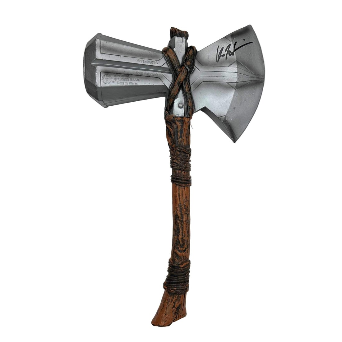 Chris Hemsworth Autographed 18" Thor Stormbreaker Axe Replica Beckett COA: Chris Hemsworth Autographed 18" Thor Stormbreaker Axe Replica Beckett COA This is an authentic 18" replica of the Stormbreaker axe wielded by Thor, autographed by Chris Hemsworth. The item is certifie