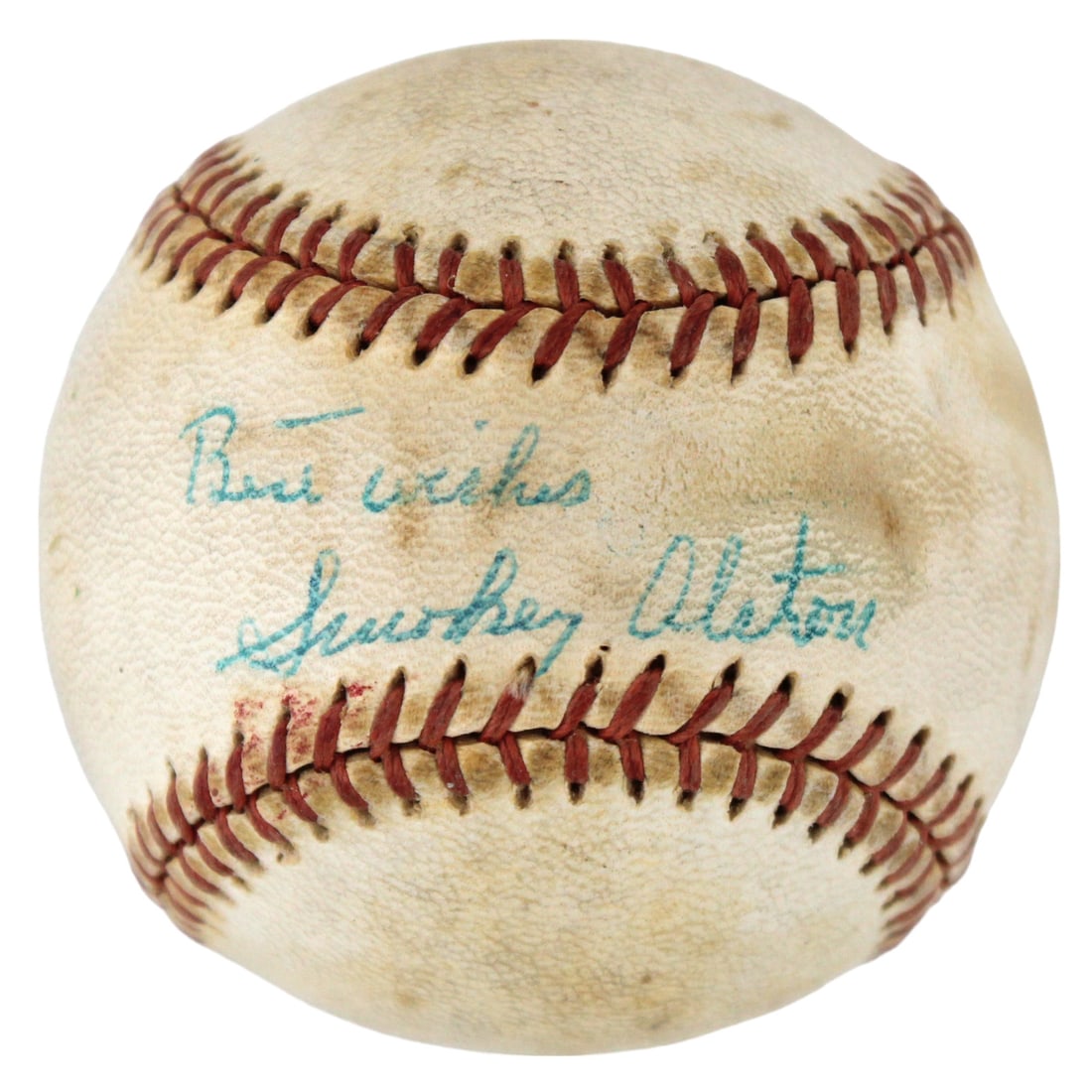 Walter "Smokey" Alston Signed MacGregor Baseball With Best Wishes Inscription PSA/DNA (1 of 10)