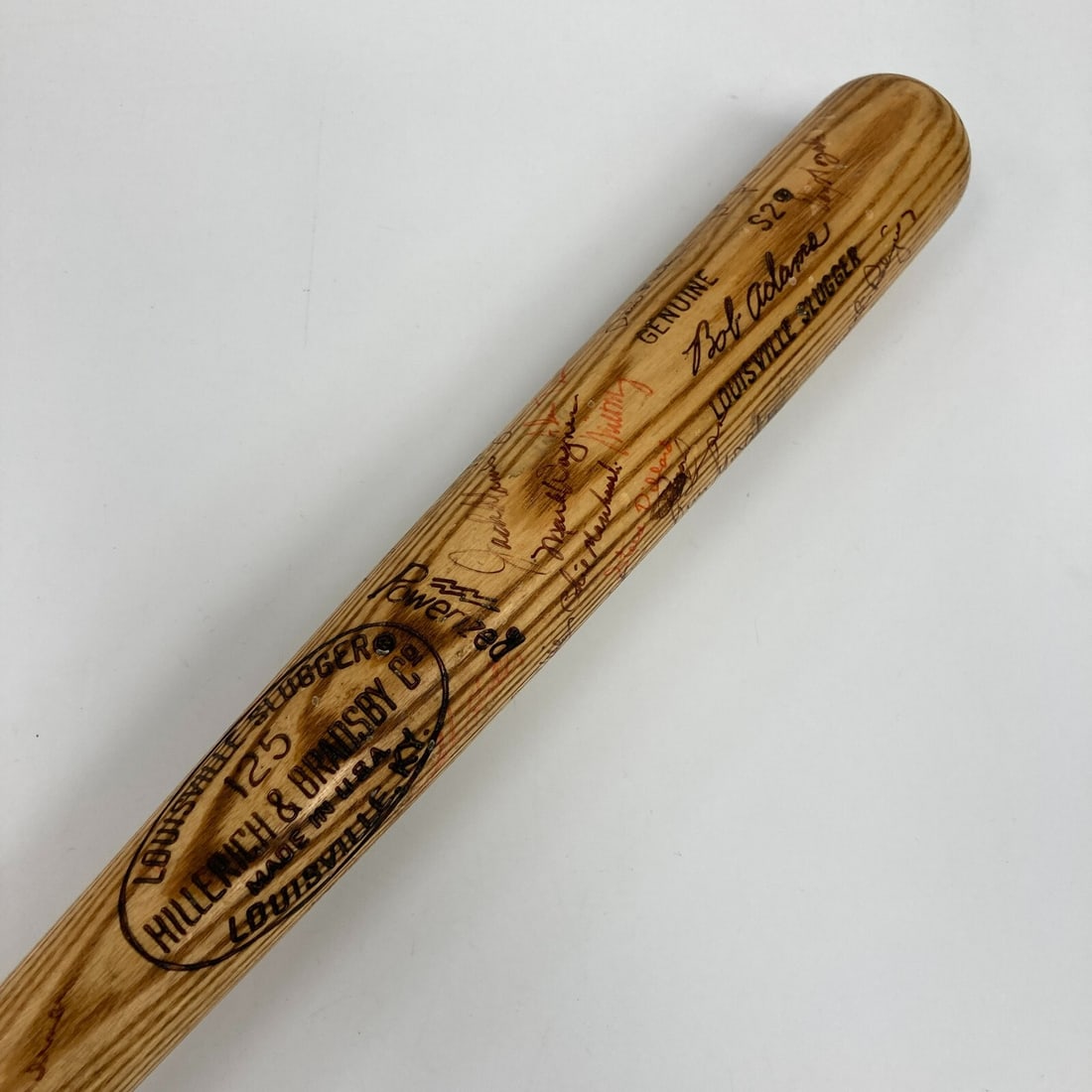 1979 Detroit Tigers Team Signed Louisville Slugger Bat with 30+ Signatures: 1979 Detroit Tigers Team Signed Louisville Slugger Bat with 30+ Signatures Own a piece of baseball history with this 1979 Detroit Tigers team-signed game-used Louisville Slugger bat. This bat features