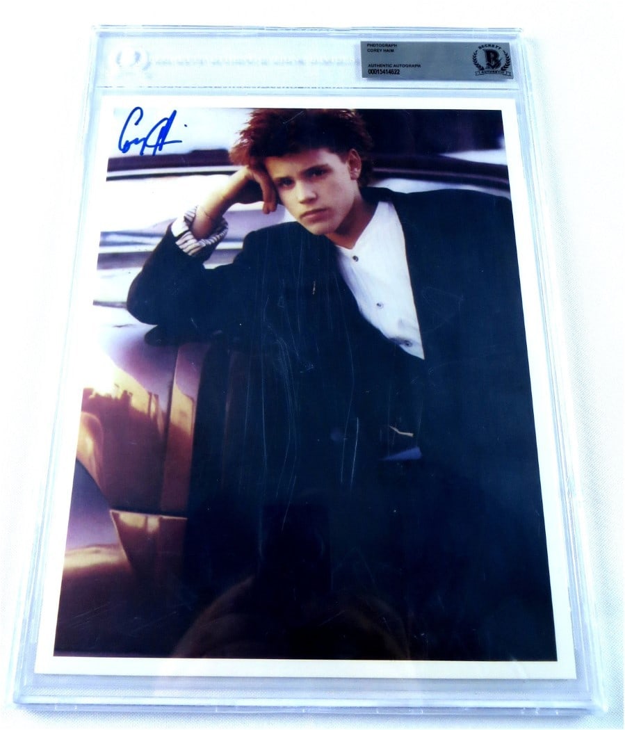 Beckett Encapsulated Corey Haim Signed 8x10 Lost Boys Photo (1 of 3)