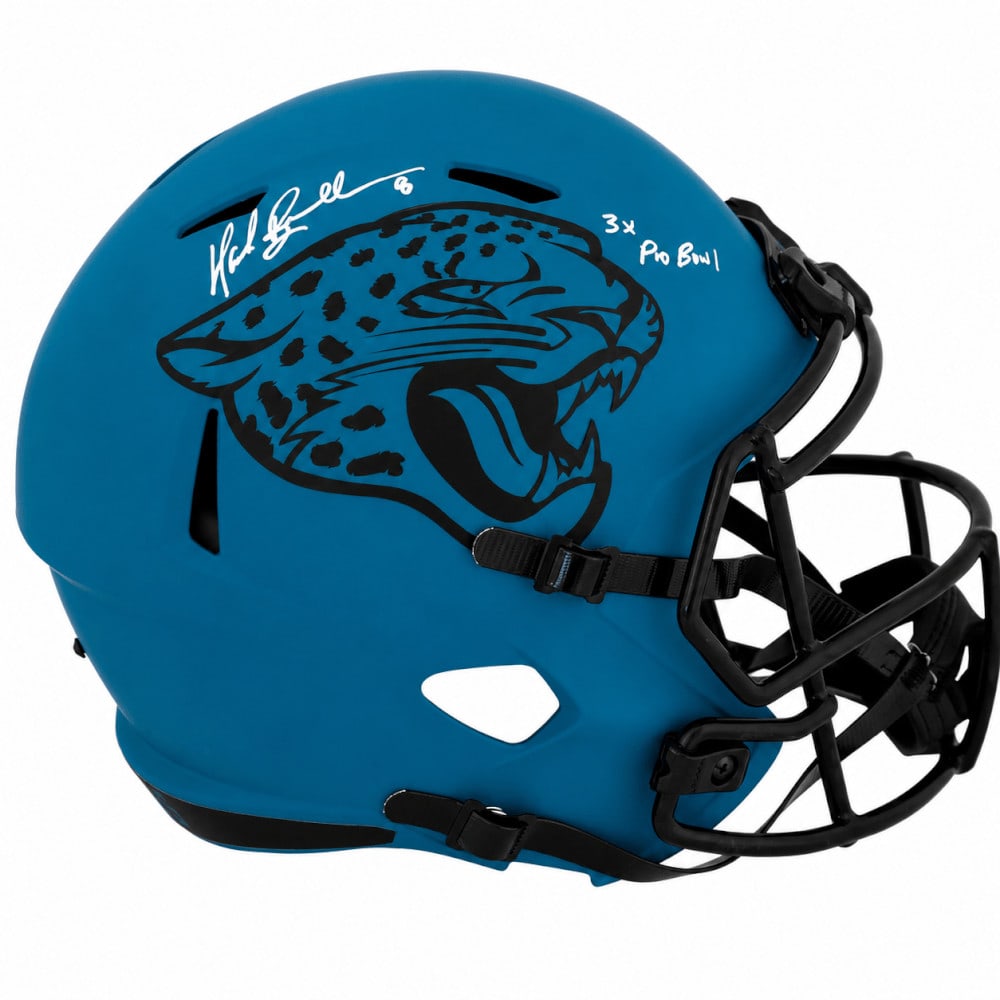 Jacksonville Jaguars Riddell Rave full size replica helmet signed by Mark Brunell (1 of 1)