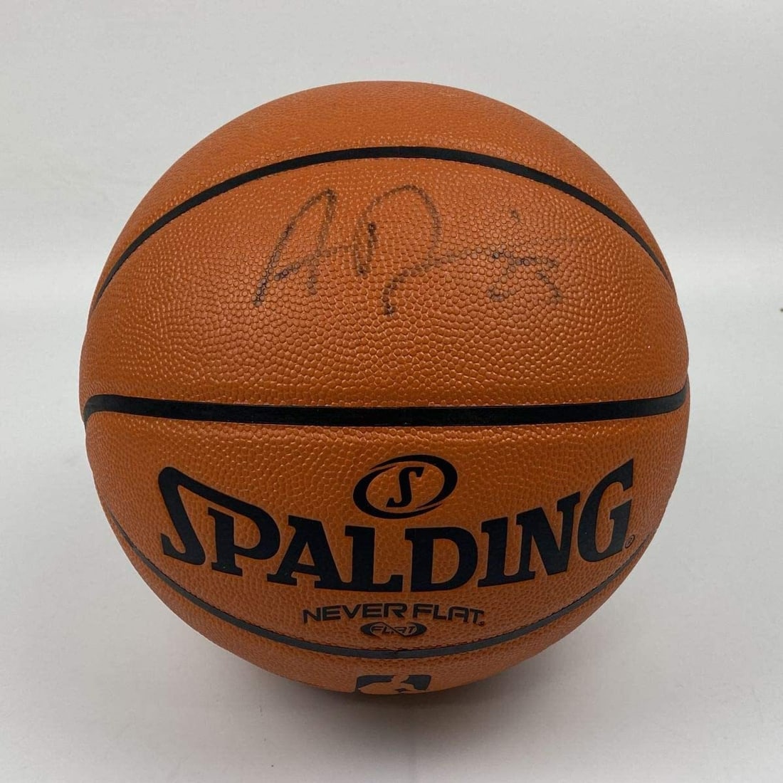 Anthony Davis signed Spalding NBA basketball JSA COA hologram Lakers (1 of 3)