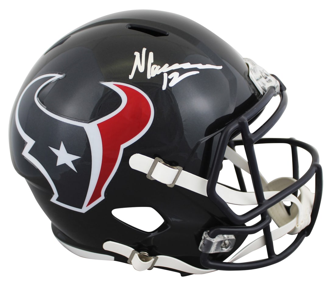 Nico Collins Signed Full Size Speed Helmet Houston Texans BAS Authenticated (1 of 3)