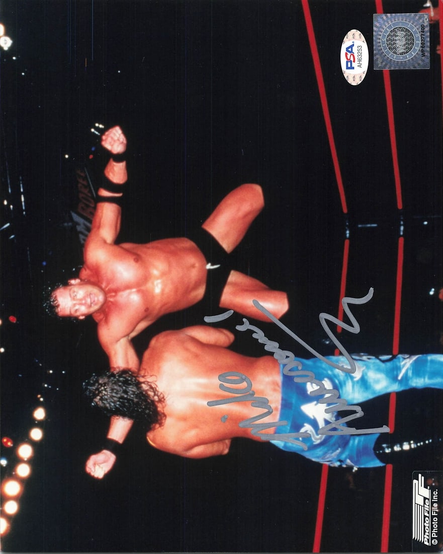 Mike Awesome Signed 8x10 Photo PSA/DNA WWE Wrestling Memorabilia: Mike Awesome Signed 8x10 Photo PSA/DNA WWE Wrestling Memorabilia This is an original 8x10 photograph featuring Mike Awesome, a notable figure in WWE wrestling, which has been professionally printed an