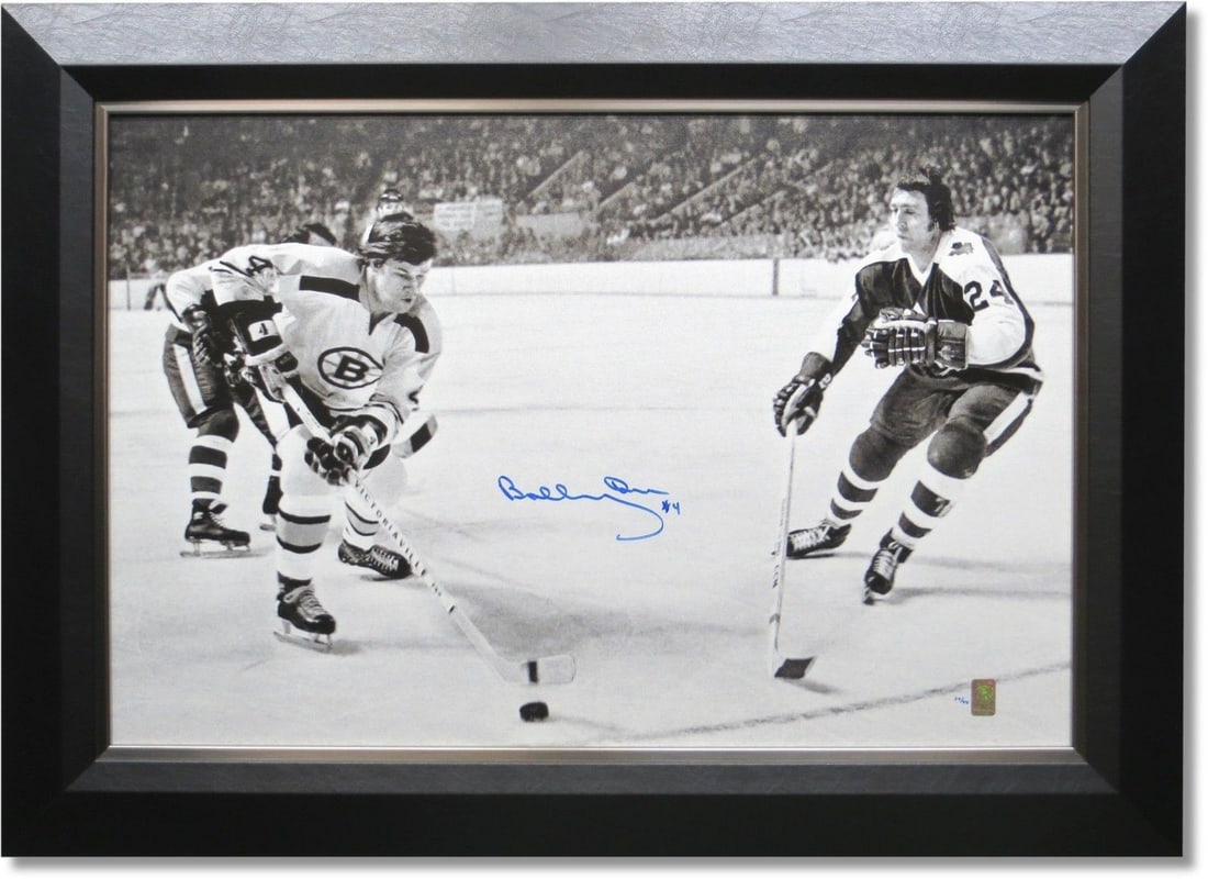Framed Bobby Orr signed canvas The Rush limited to 44 WGA (1 of 5)
