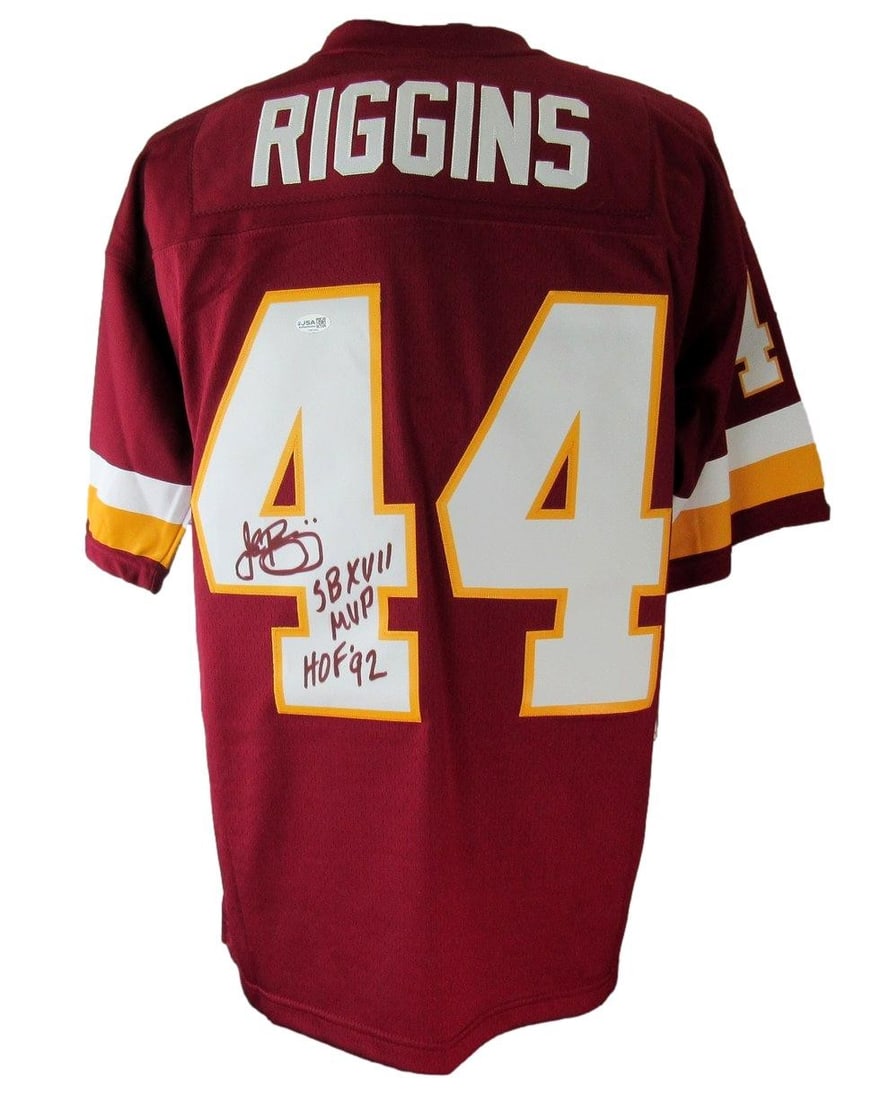 Mitchell and Ness 1982 Throwbacks Redskins Jersey Signed by John Riggins JSA (1 of 10)