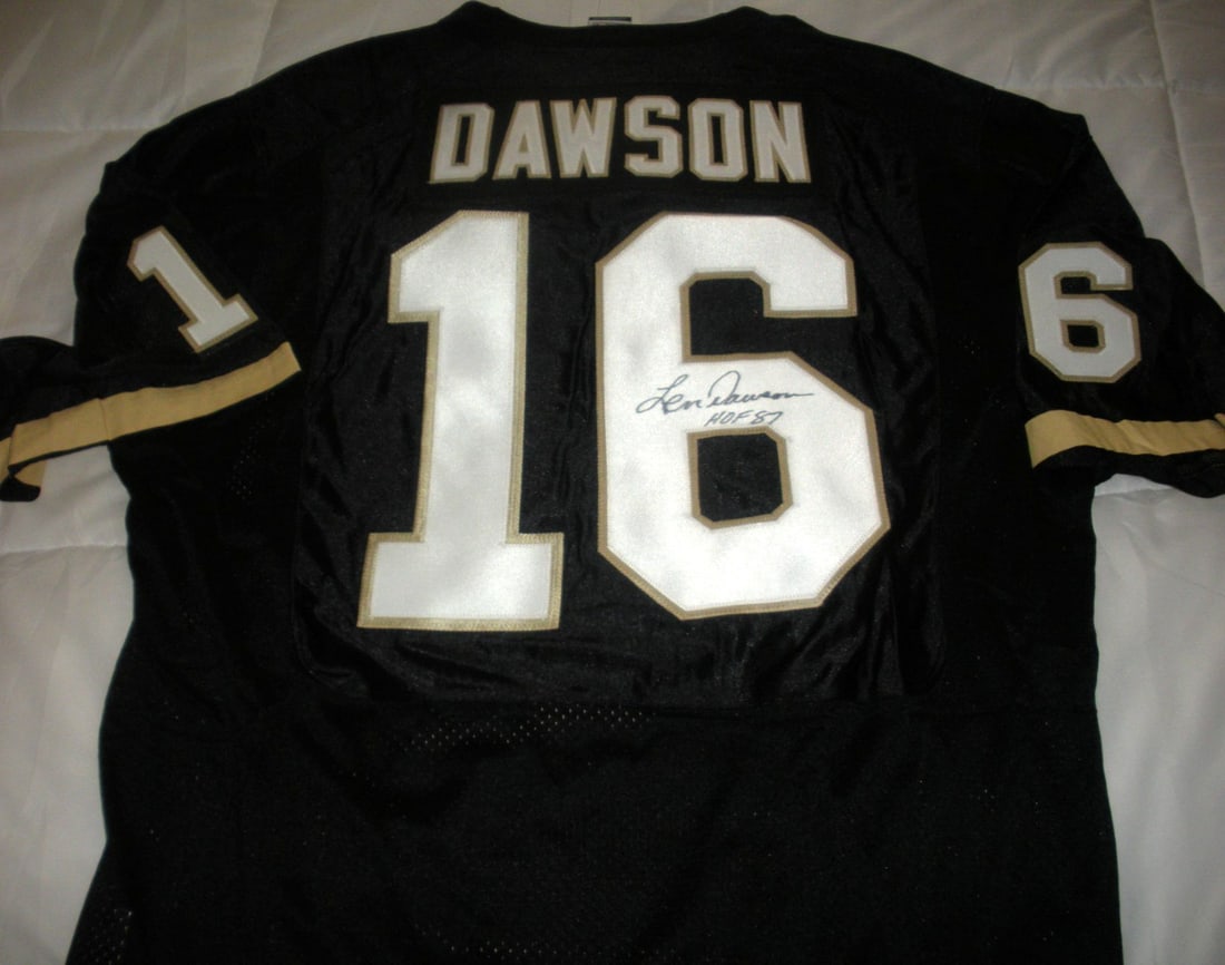 Signed Purdue Boilermakers Nike jersey Len Dawson HOF COA (1 of 3)