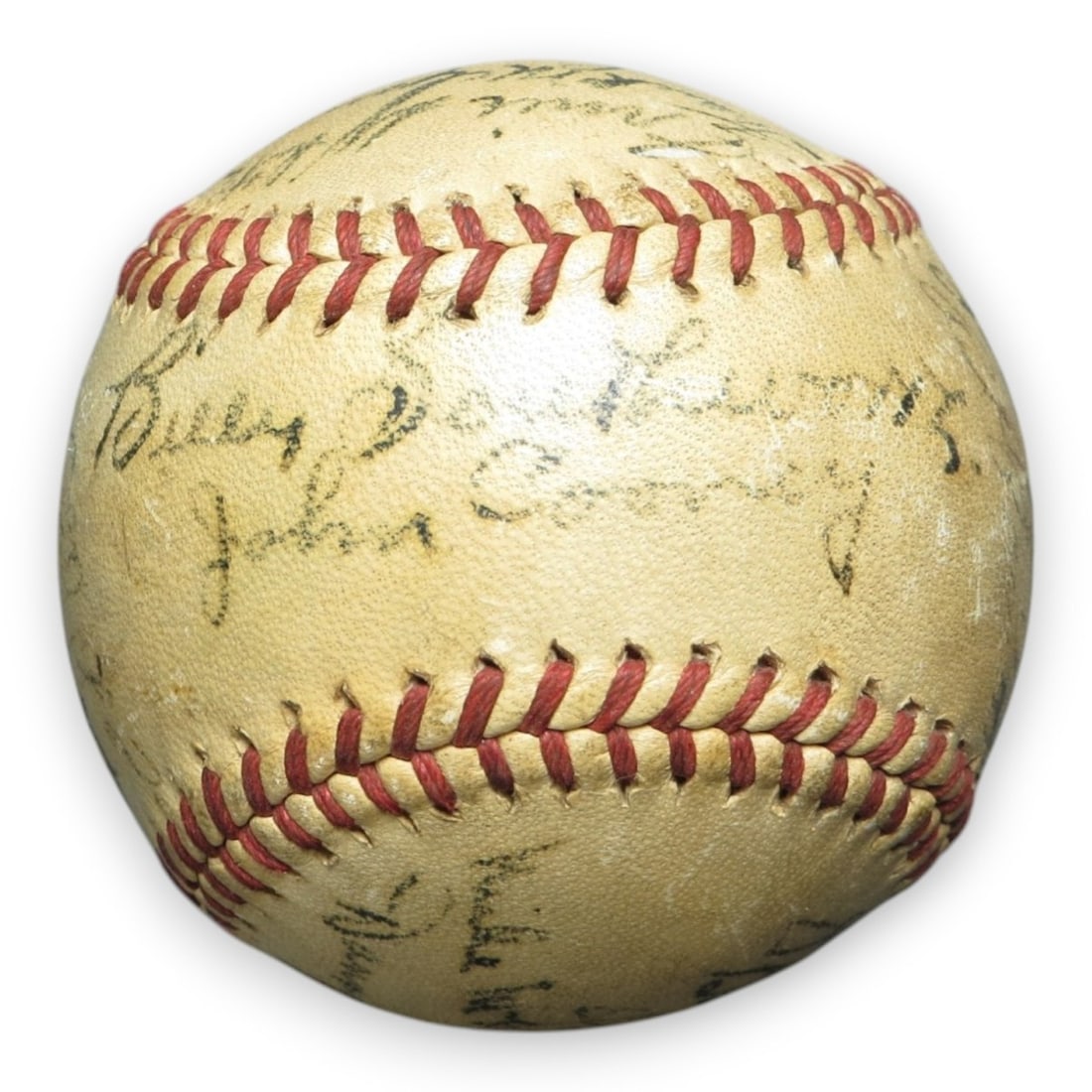Boston Braves 1948 team signed baseball 22 autographs GAI authenticated (1 of 7)