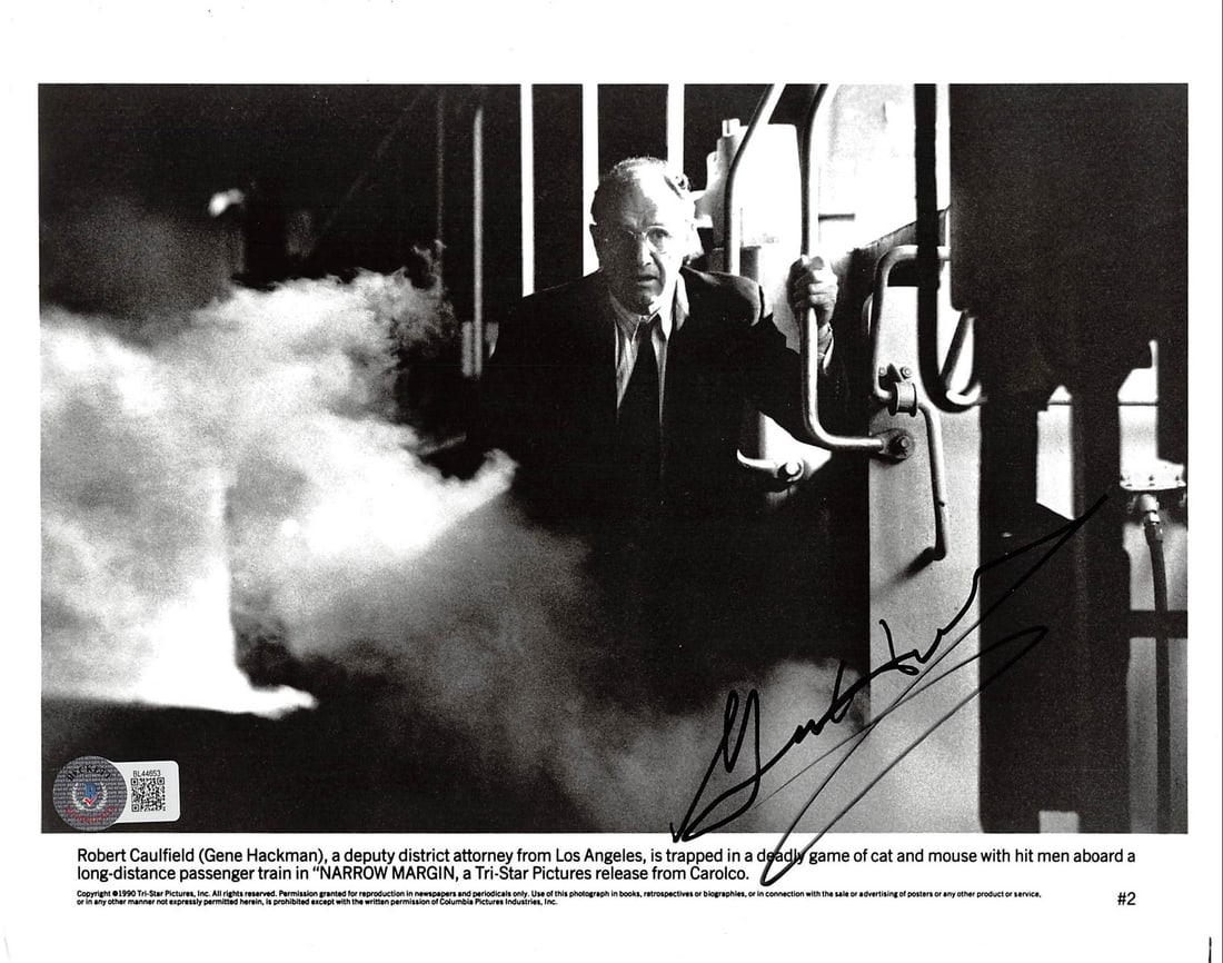 Gene Hackman signed Narrow Margin 8x10 photo BAS authenticated (1 of 3)
