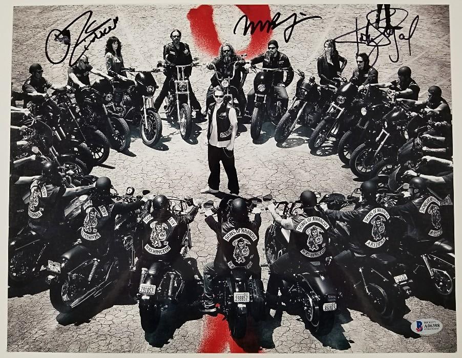 Sons of Anarchy 11x14 photo signed by Theo Rossi Sagal Junior Beckett BAS COA: Sons of Anarchy 11x14 photo signed by Theo Rossi Sagal Junior Beckett BAS COA This is an original 11x14 photograph from Sons of Anarchy, signed by Theo Rossi, Katey Sagal, and Emilio Rivera (Junior). 