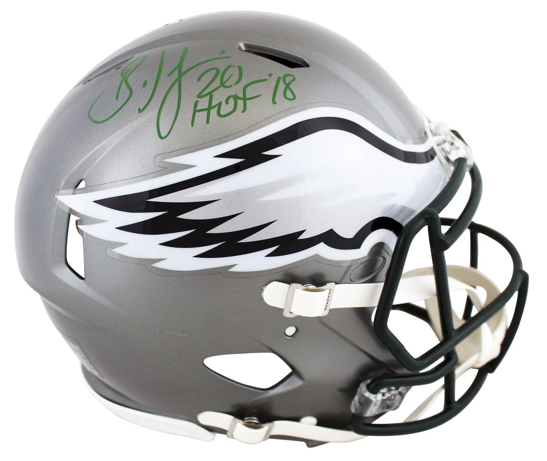 Brian Dawkins Signed Eagles Flash Speed Proline Helmet HOF 18 Beckett (1 of 3)