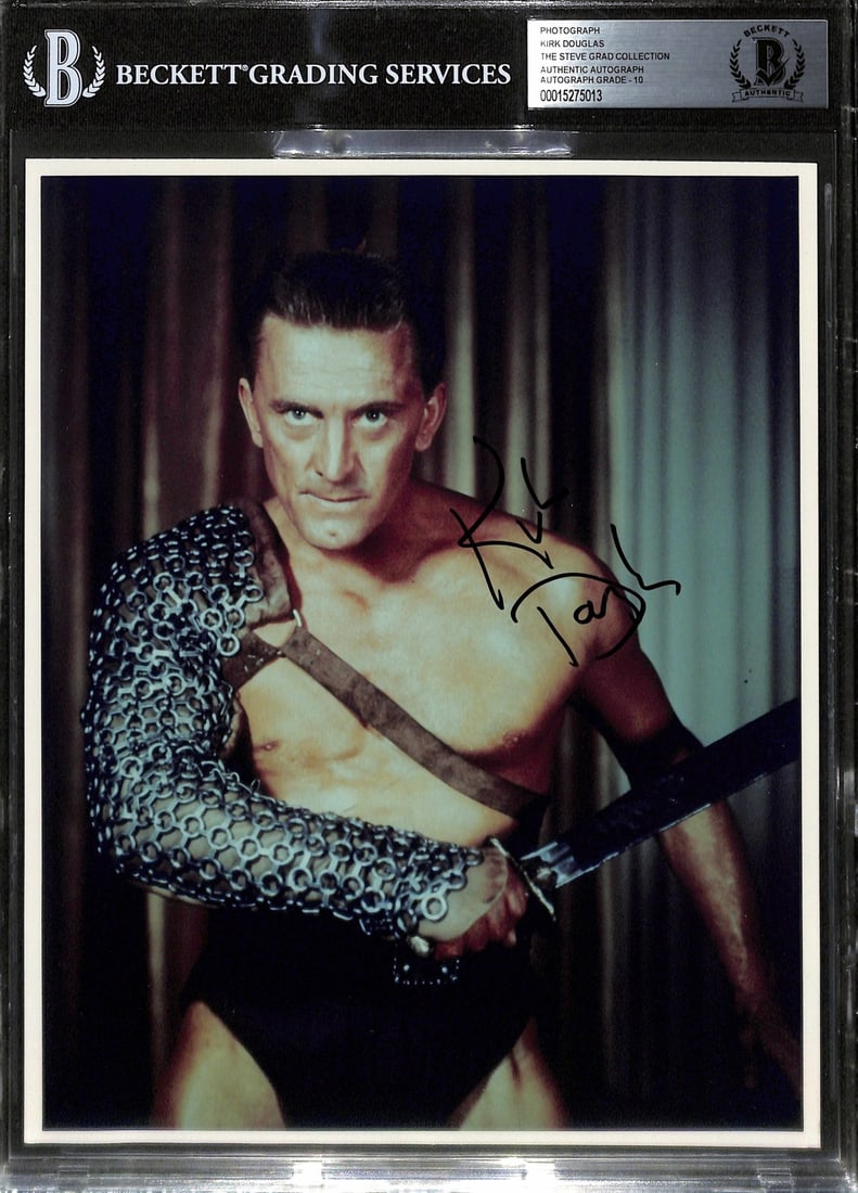 Kirk Douglas autographed 8x10 photo Beckett grade 10 (1 of 1)