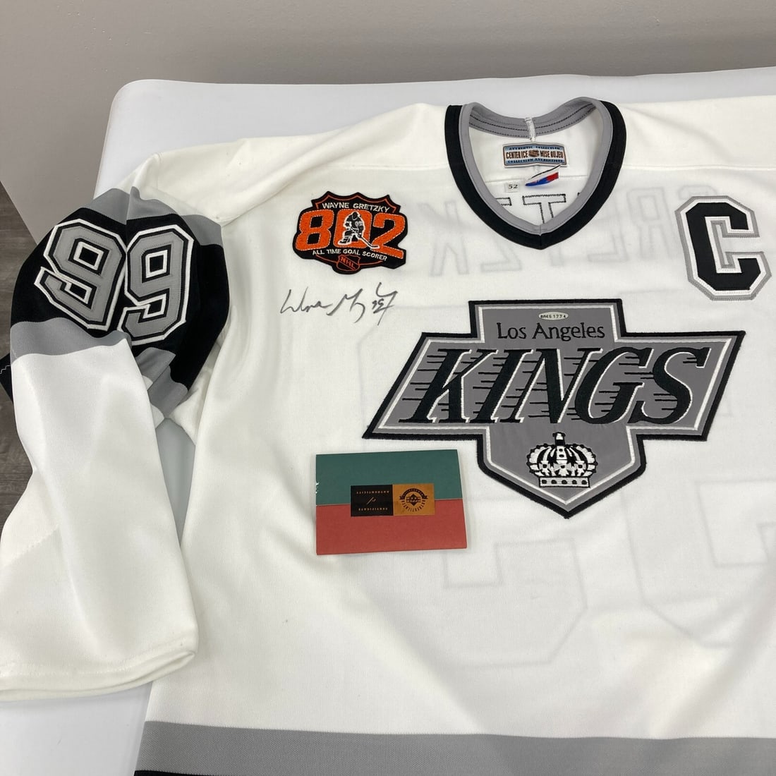 Wayne Gretzky Signed LA Kings CCM Game Model Jersey UDA COA: Wayne Gretzky Signed LA Kings CCM Game Model Jersey UDA COA Celebrate the legacy of hockey with this authentic game model CCM jersey, personally signed by the legendary Wayne Gretzky. This original pi