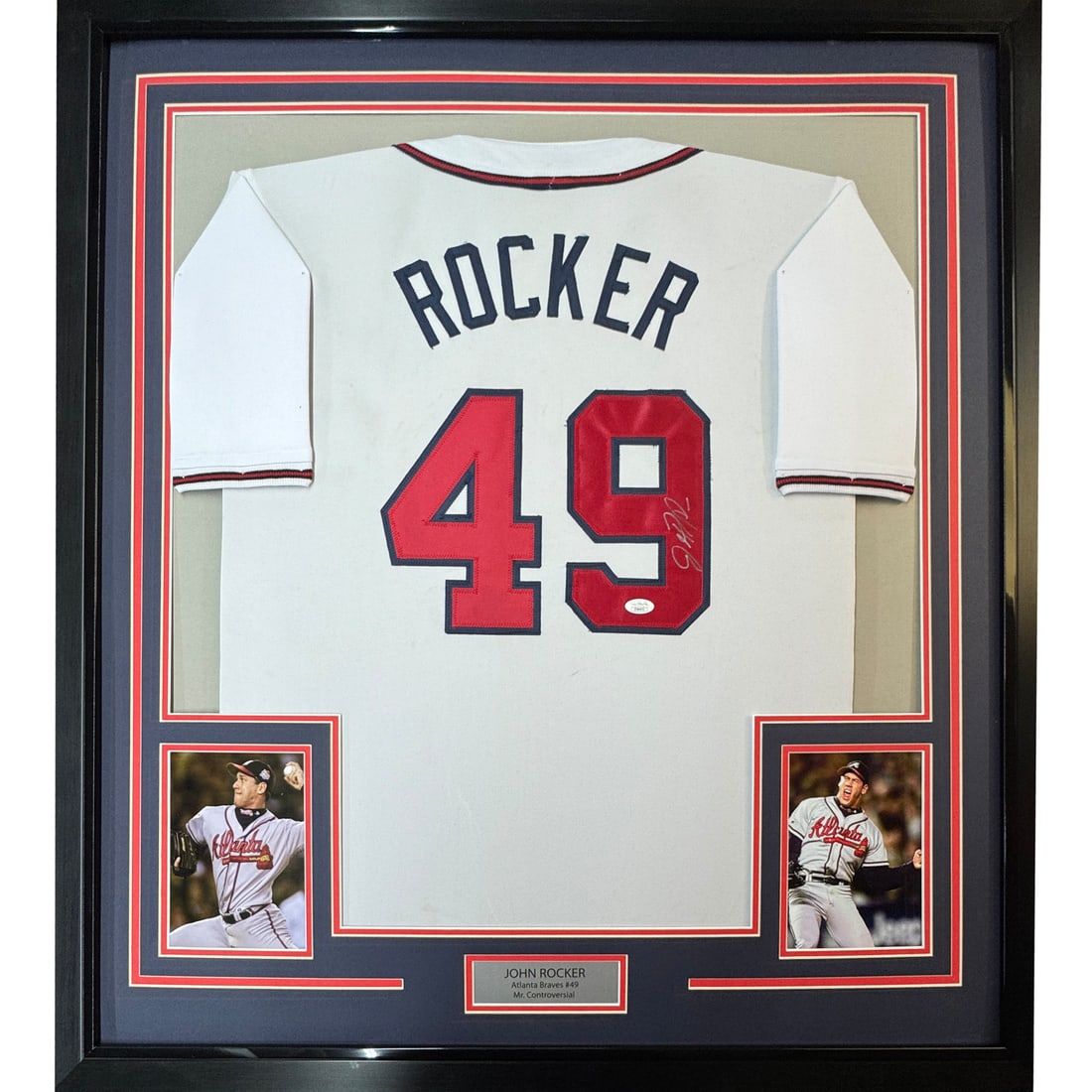 Framed Autographed John Rocker Jersey Atlanta Braves PSA/DNA COA 33x42: Framed Autographed John Rocker Jersey Atlanta Braves PSA/DNA COA 33x42 Celebrate the legacy of Major League Baseball with this authentically autographed John Rocker jersey, professionally framed and m