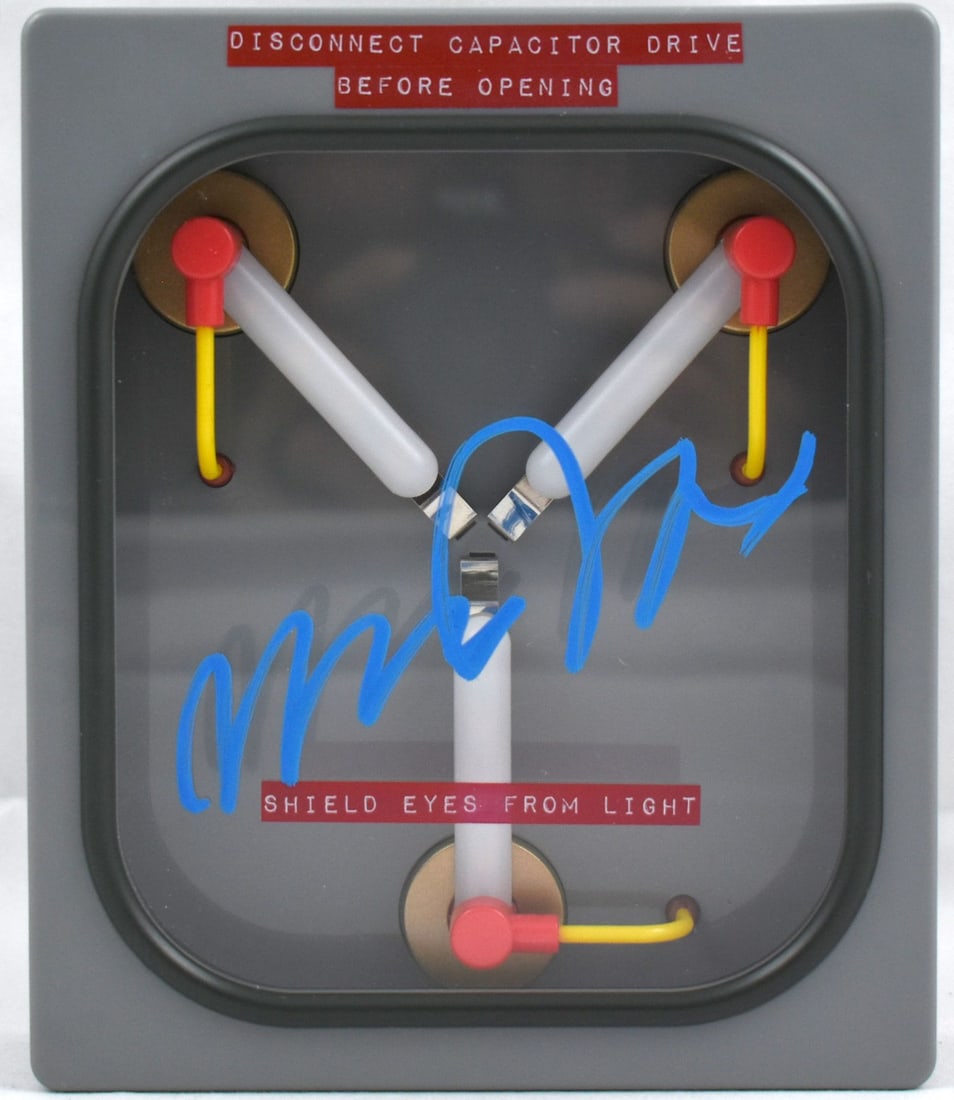 Beckett Authenticated Michael J Fox Back to the Future Flux Capacitor Light (1 of 3)