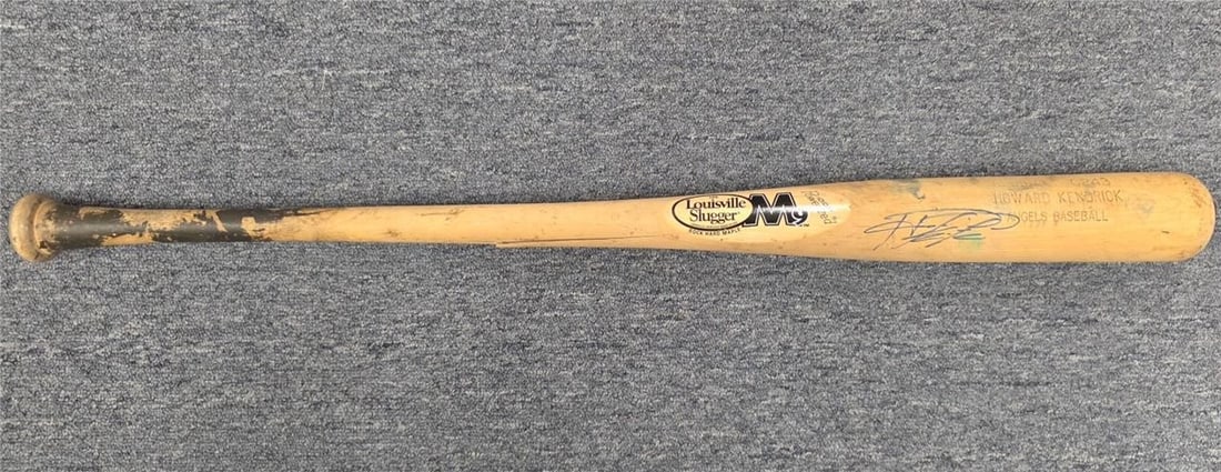 Autographed Angels C243 Game Model Bat by Howie Kendrick Beckett Authenticated (1 of 5)