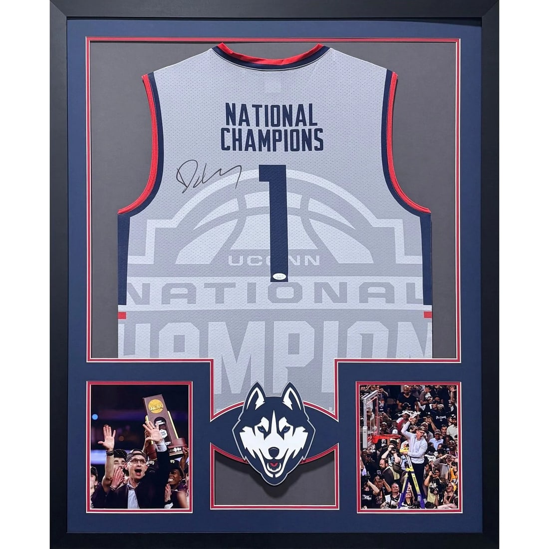 Danny Hurley Signed UConn Jersey Framed JSA Authenticated (1 of 3)