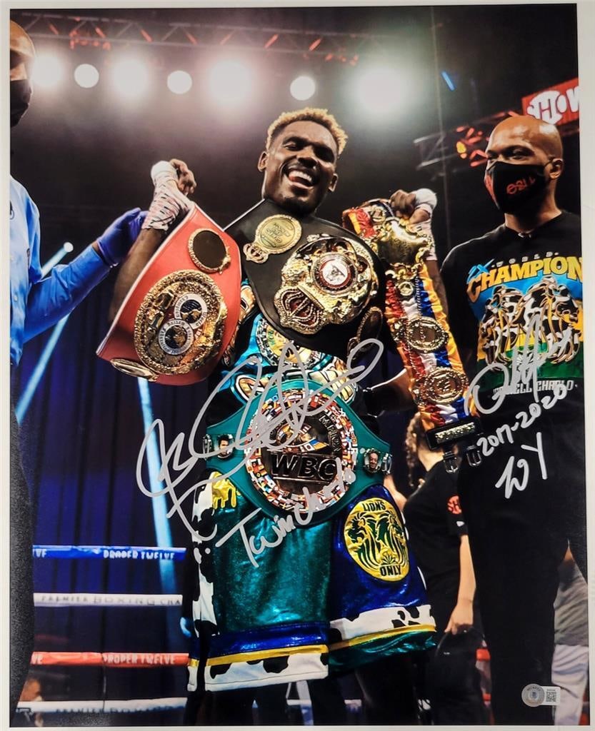 Jermell Charlo Derrick James Signed 16x20 Photo Beckett Authenticated (1 of 4)