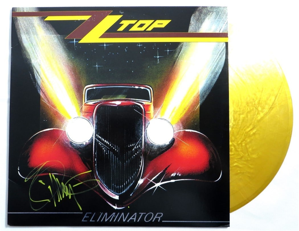 Beckett Authenticated Billy Gibbons ZZ Top Eliminator Signed Record Album (1 of 4)
