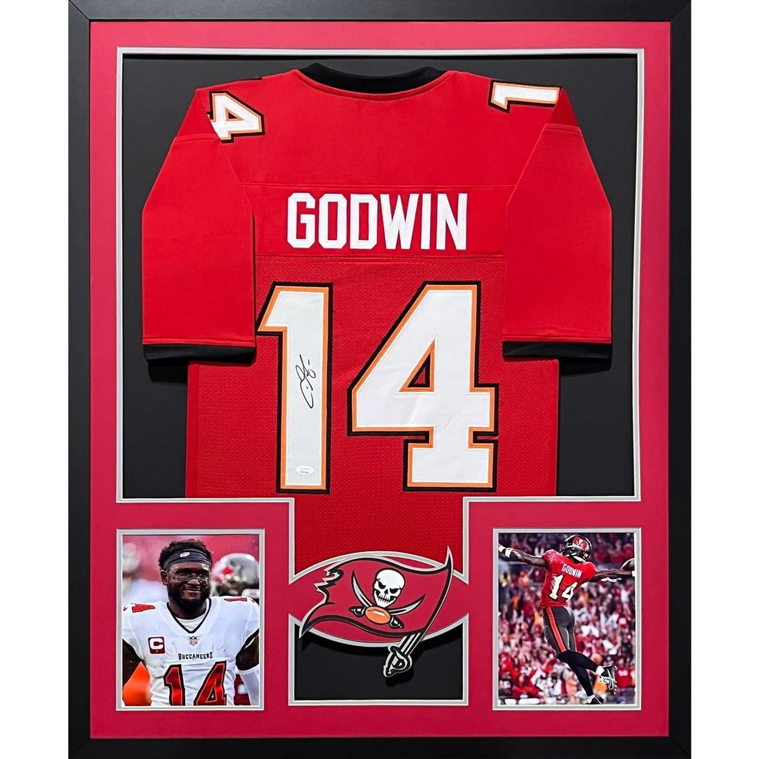 Chris Godwin Signed Framed Jersey JSA Autographed Tampa Bay Buccaneers (1 of 2)