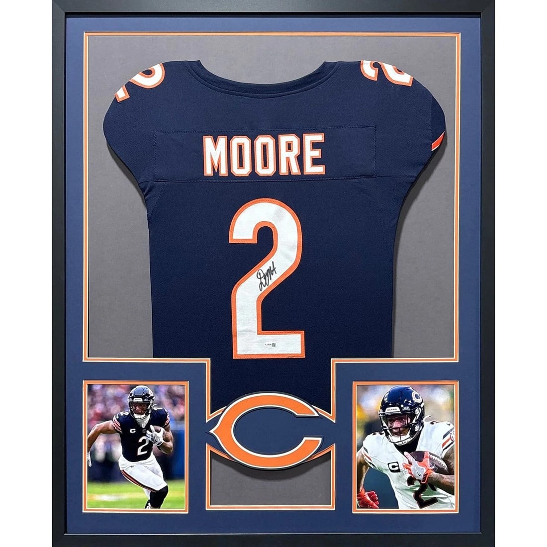 Framed D.J. Moore Autographed Bears Jersey JSA Authenticated (1 of 2)