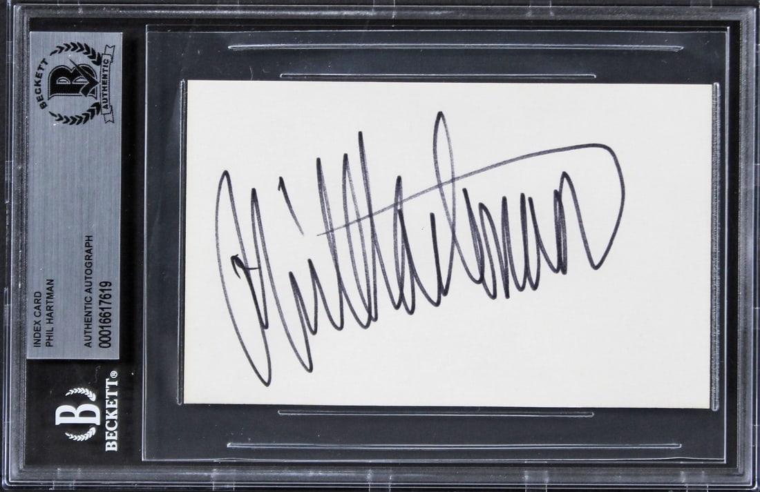 Phil Hartman Signed 3x5 Index Card Saturday Night Live Beckett Authenticated: Phil Hartman Signed 3x5 Index Card Saturday Night Live Beckett Authenticated This authentic autographed 3x5 index card features the signature of Phil Hartman, renowned for his work on Saturday Night L