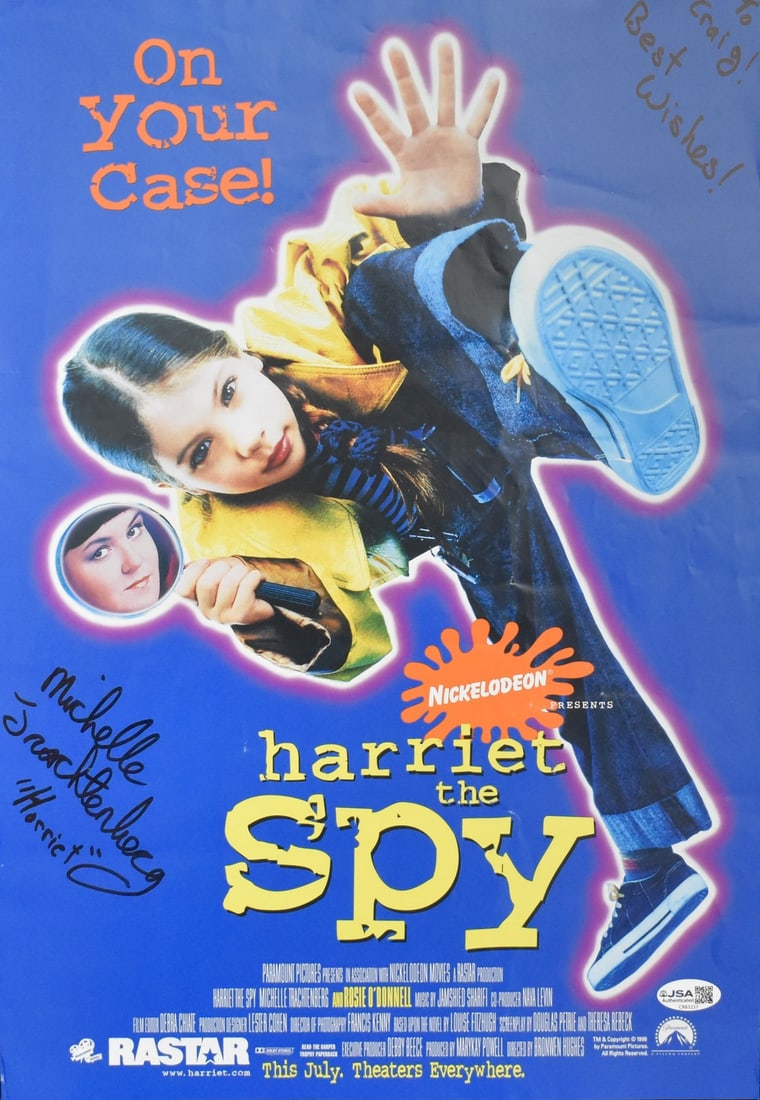 JSA Michelle Trachtenberg signed Harriet the Spy 12x17 poster (1 of 3)