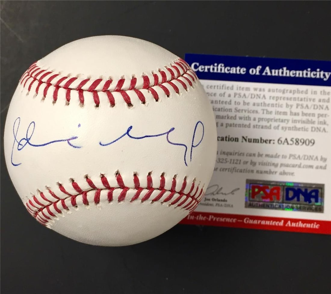 Idina Menzel Signed MLB Baseball PSA Witness COA Elsa Wicked: Idina Menzel Signed MLB Baseball PSA Witness COA Elsa Wicked This MLB baseball has been personally signed by Idina Menzel, renowned for her roles as Elsa in Frozen and in the musical Wicked. The autog