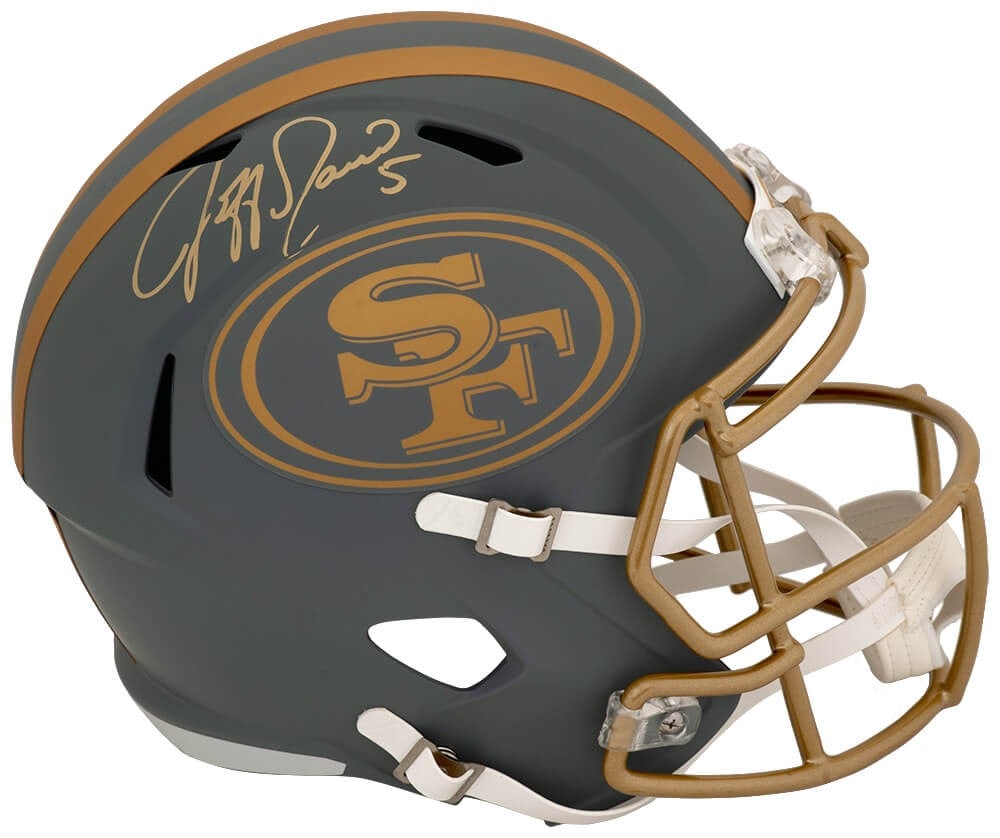 Jeff Garcia autographed 49ers Riddell speed replica helmet Slate (1 of 1)