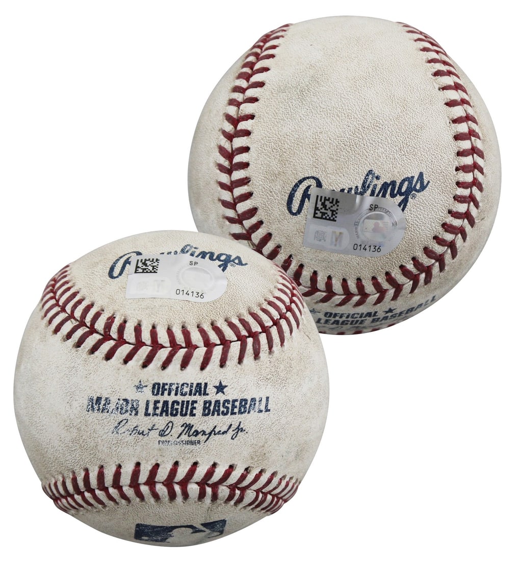 Game Used Manfred Baseball Thrown by Yoshinobu Yamamoto Dodgers vs White Sox: Game Used Manfred Baseball Thrown by Yoshinobu Yamamoto Dodgers vs White Sox Original game-used Robert Manfred baseball from the June 13, 2026 Chicago White Sox vs. Los Angeles Dodgers game. This ball