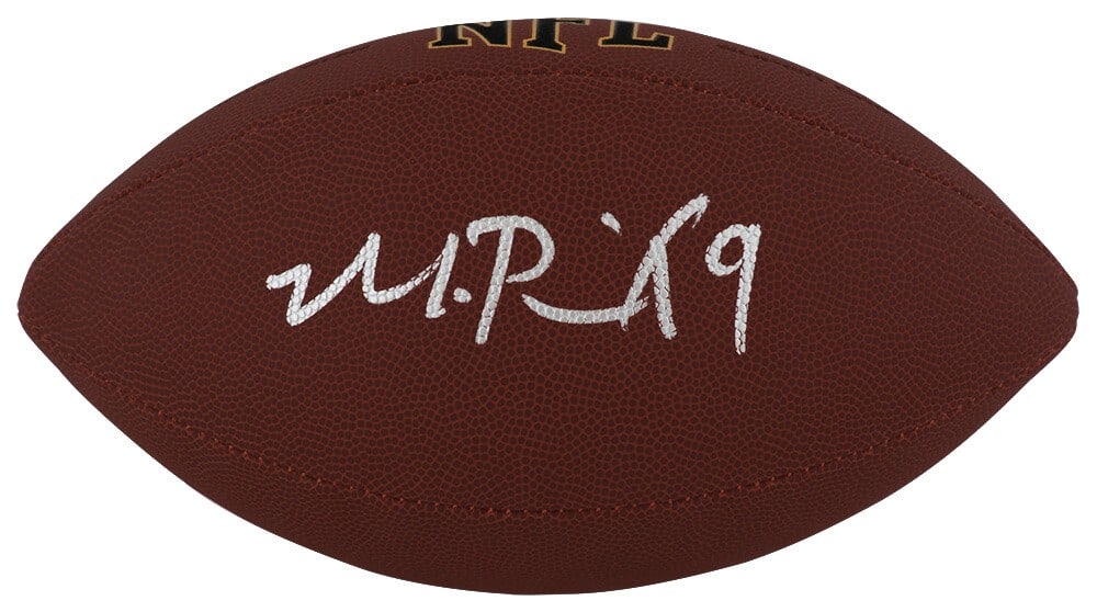 Wilson Super Grip NFL Football autographed by Michael Penix Jr with COA: Wilson Super Grip NFL Football autographed by Michael Penix Jr with COA Original full size Wilson Super Grip NFL football signed by Michael Penix Jr. This pre-owned football is associated with the Atl
