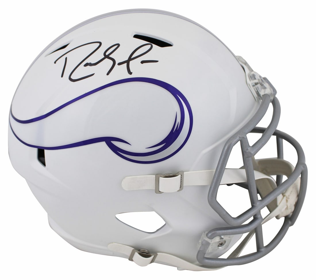 Randy Moss Autographed Minnesota Vikings 2024 Alternate Full Size Helmet BAS Witnessed: Randy Moss Autographed Minnesota Vikings 2024 Alternate Full Size Helmet BAS Witnessed This Minnesota Vikings full size Speed Rep helmet is a 2024 On-Field Alternate edition autographed by Randy Moss.